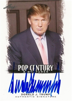 2012 Leaf "Pop Century Signatures" #BA-DT1 Donald Trump Signed Card